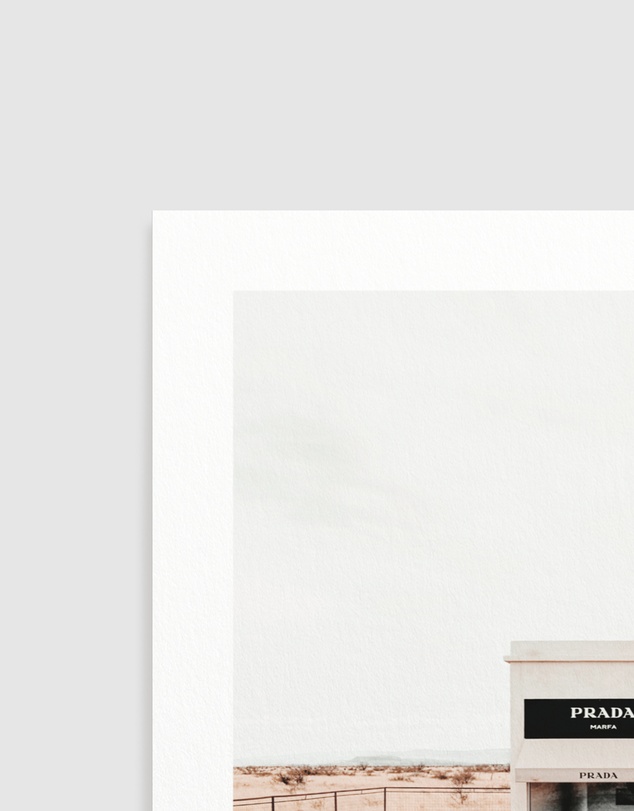 Olive et Oriel - Prada Marfa Art Print