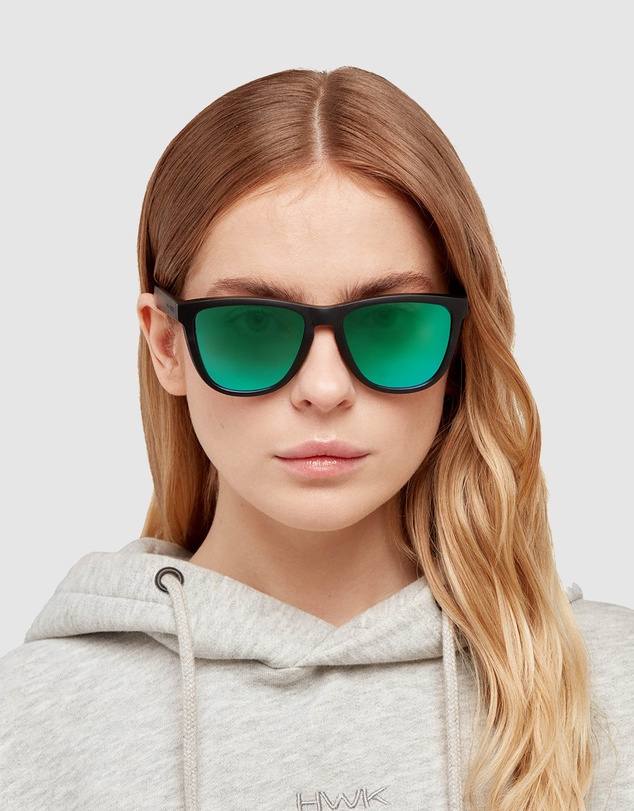 Hawkers Co - HAWKERS Polarized Carbon Black Green One Raw Sunglasses for Men and Women UV400