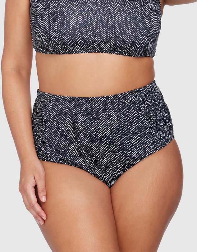 Artesands - Zig Zag Black Botticelli High Waist Swim Pant