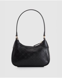 Laura Jones - Logo Embossed Shoulder Bag