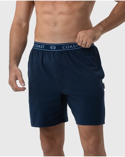 Coast Clothing - Navy Lounge Shorts