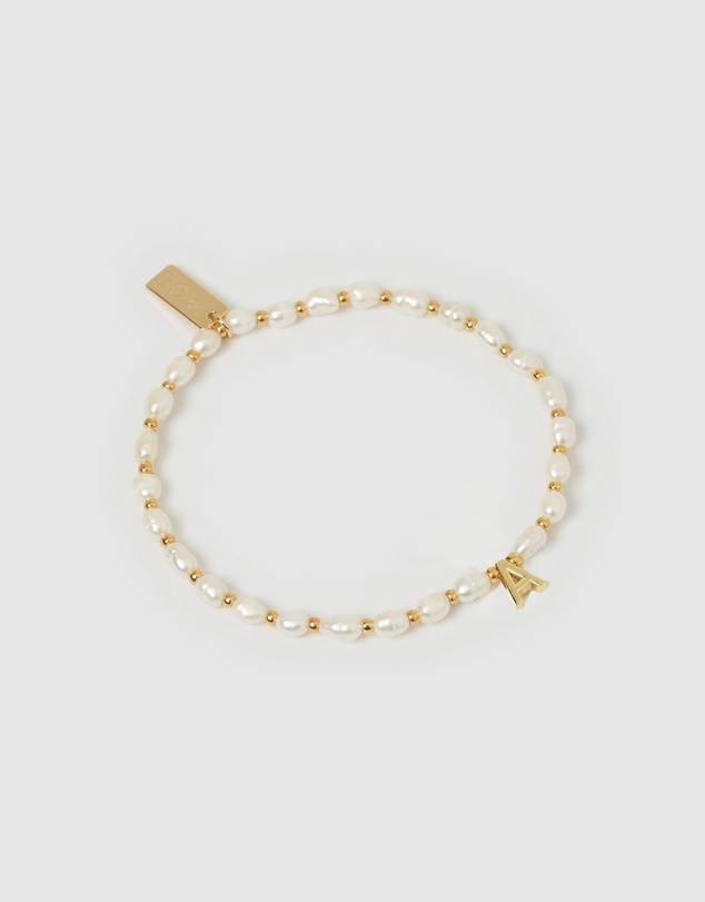 Arms Of Eve - Initial Pearl Bracelet
