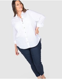 Love Your Wardrobe - Tia Invisible Zip Stretch Pant