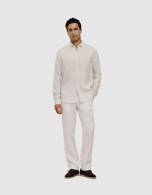 Trenery - Linen Relaxed Drawcord Pant