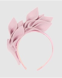Max Alexander - Felt Pink Winter Racing Fascinator