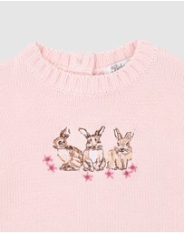 Bebe by Minihaha - Winnie Emb. Bunny Knitted Jumper