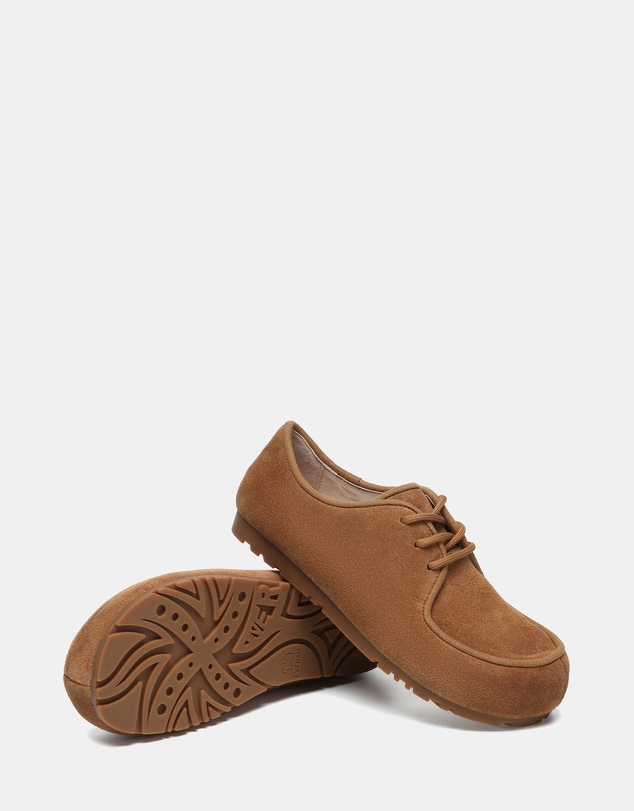 EVERAU - EverAU Ugg Brandon Cow Suede Upper Loafer Oxfords Flats