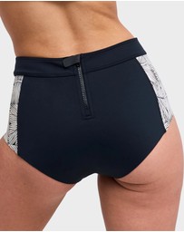 Roxy - Womens Pro Surf Mid Waist Classic Bikini Bottom