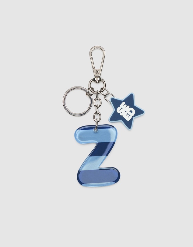 Seed Heritage - BLUE STRIPE INITIAL KEYRING