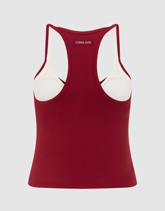 Lorna Jane - Layered Look Rib Bra Tank Combo