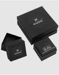 Kuzzoi - ICONIC EXCLUSIVE - Bracelet Male Bangle Feather 925 Sterling Silver