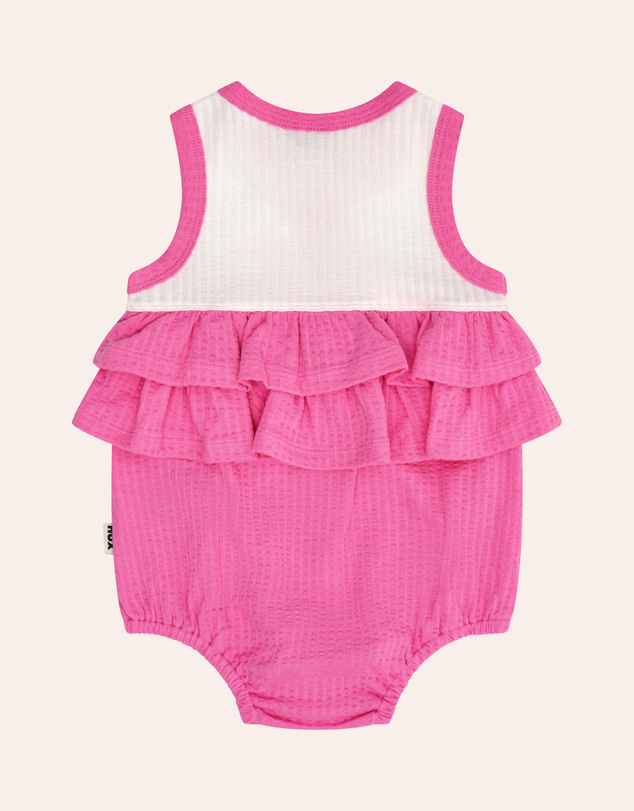 Huxbaby - Berry Sweet Seersucker Romper - Babies