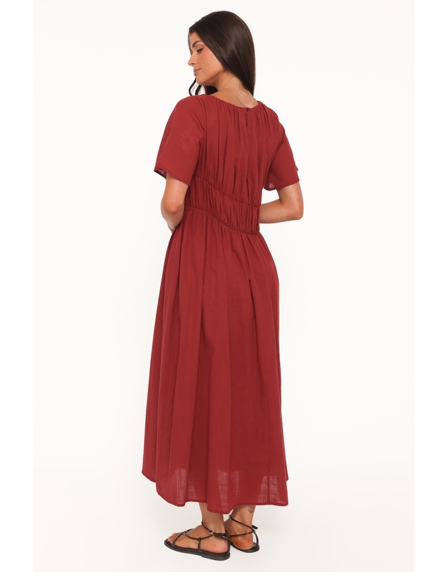 Petal & Pup - Harlen Maxi Dress - Deep Red