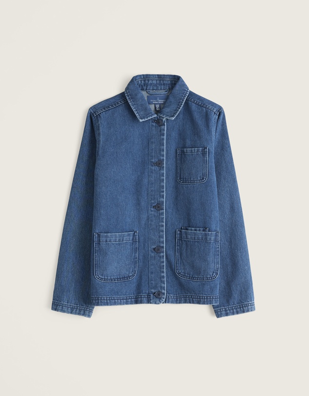 Seasalt - Seasalt Cornwall Blue Reading Rocks Denim Jacket