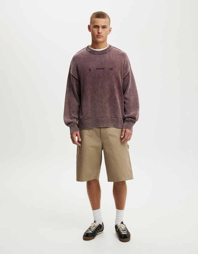 Cotton On - Washed Graphic Crew Knit