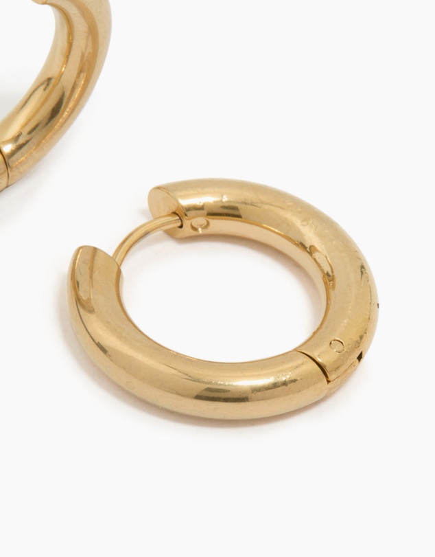 Lovisa - Waterproof Gold Plated Stainless Steel Thick Clicker Hoop Earrings 22 MM