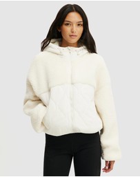 Cotton On Body Active - Sherpa Quilted Hooded Jacket