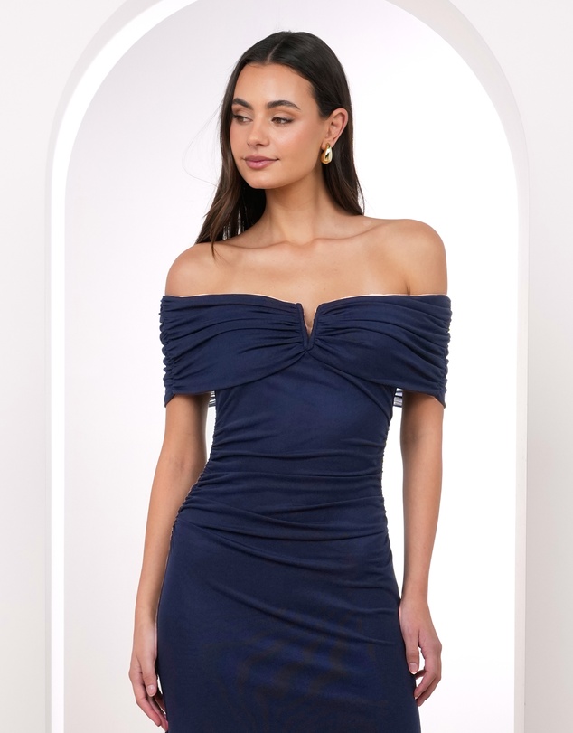 Pilgrim - Xyla Off Shoulder Mesh Gown