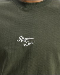 Rhythm - Heavy Vintage Embroidered SS T-Shirt