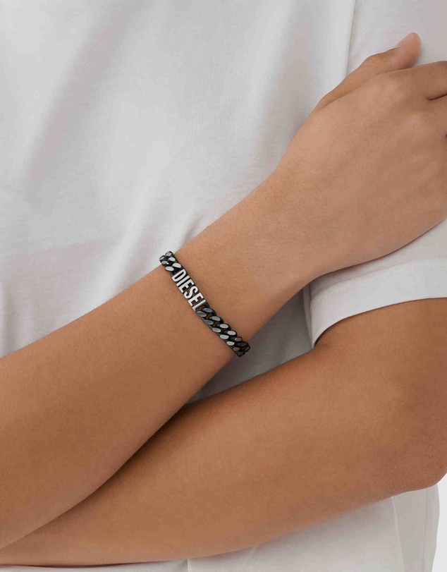 Diesel - Steel Silver-Tone Bracelet