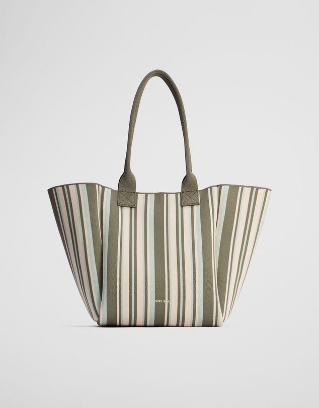 Country Road - Stripe Knit Shopper