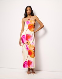 AERE - Fiora Structured Satin Maxi Dress
