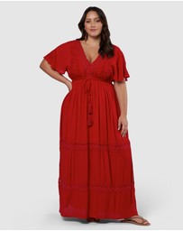 The Poetic Gypsy - Floating Clouds Maxi Dress