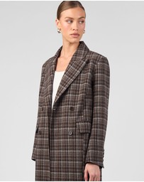 MVN - Plaid Long Coat
