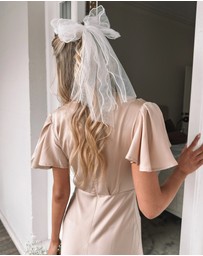 Esther & Co - Danna Hair Bow - Cream