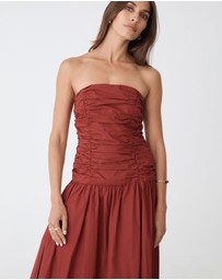 Forcast - Cathy Cotton Modal Midi Dress