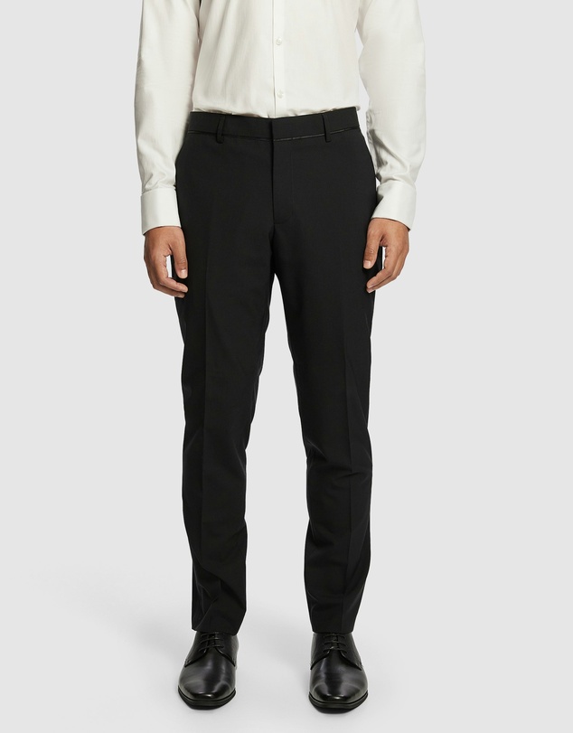 yd. - Seville Slim Tuxedo Wool Blend Dress Pant