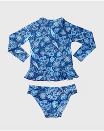 Aqua Blu Kids - Laurel Long Sleeve Rash Vest Set - Kids
