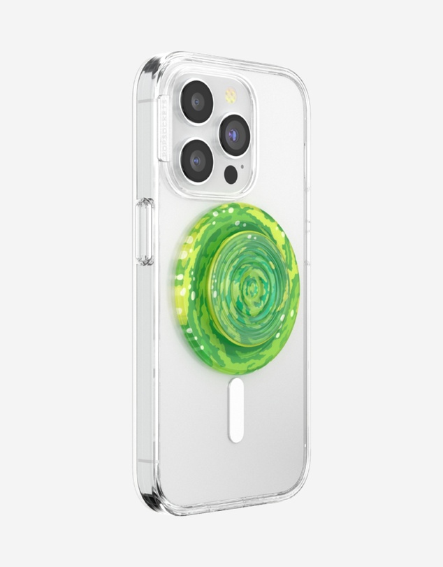 PopSockets - Rick and Morty PopGrip MagSafe Phone Grip Holder + Magnetic Adapter Ring