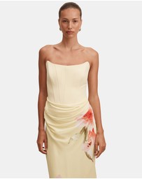 Forever New - Isra Printed Strapless Maxi Dress