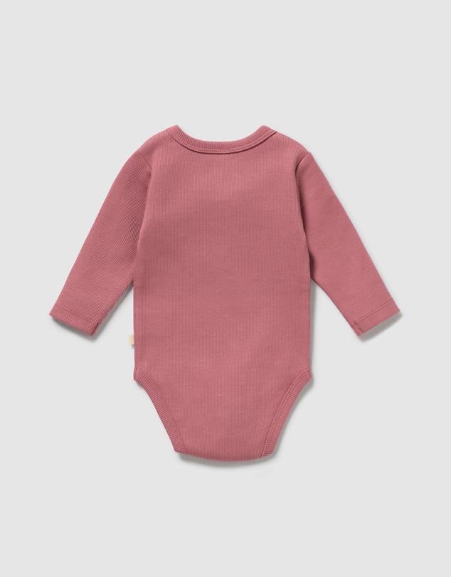Wilson & Frenchy - Organic Rib Long Sleeved Bodysuit - Babies