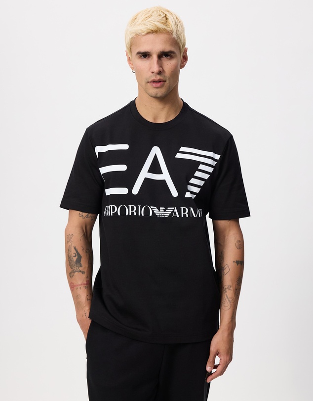 Emporio Armani EA7 - SS Train Logo Series M Oversize Logo Tee