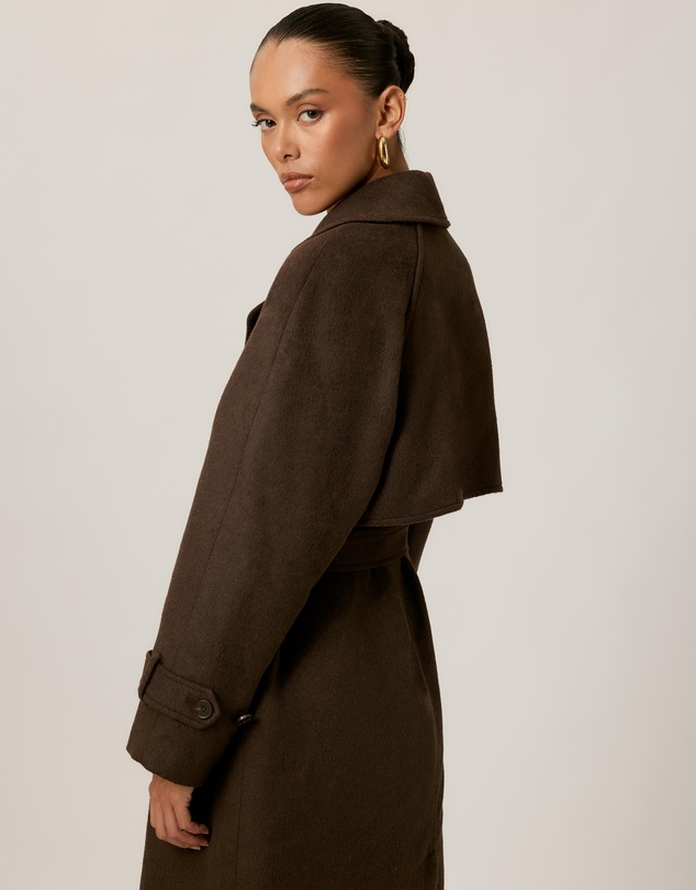 Tussah - Lillian Double Breasted Wool Blend Coat