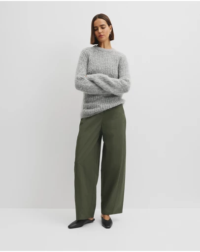 Country Road - Fluffy Crew Neck Knit