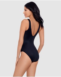 Miraclesuit Swimwear  - Network New Vive Underwire Zip Front One Piece Shaping Swimsuit