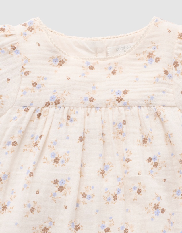 Purebaby - Garden Floral Romper-Kids-Babies