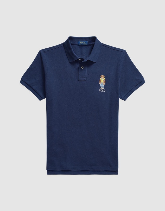 Polo Ralph Lauren - Custom Slim Polo Bear Mesh Polo Shirt
