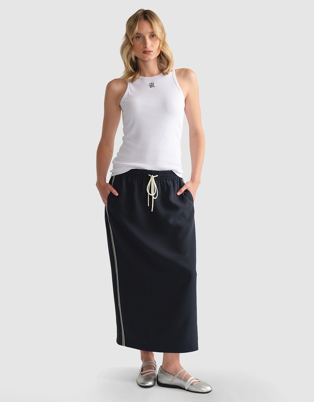 Decjuba - D-Luxe Racer Stripe Midi Skirt