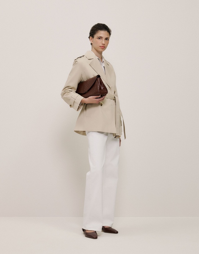 Trenery - Short Belted Trench Coat in Clay