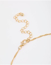 Lovisa - Gold Plated Dainty Drop Twisted Necklace