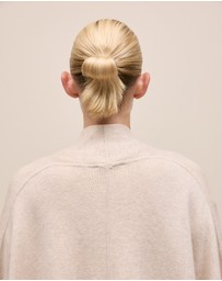 Trenery - Cotton Cashmere Blend Poncho in Oat Marle