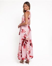 Petal & Pup - Monae Halterneck Maxi Dress - Blush Lily