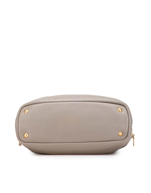 Pre-Loved by Azura Reborn - Pre-Loved Vitello Daino Side Zip Shopper Tote