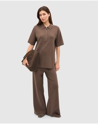 Seed Heritage - Oversized Zip Polo Knit