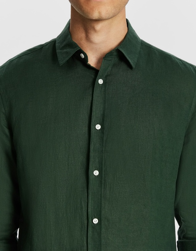 yd. - West Hampton Pure Linen Shirt