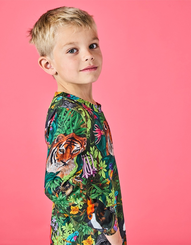 Kip&Co - Jungle Life Organic Cotton LS Top Pants Pyjama Set - Kids-Teens